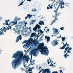 PYNE HOLLYHOCK - INDIGO Schumacher Wallpaper | Wallpaper Twi PYNE HOLLYHOCK INDIGO Schumacher Wallpaper wallpaper - SKU 5006922