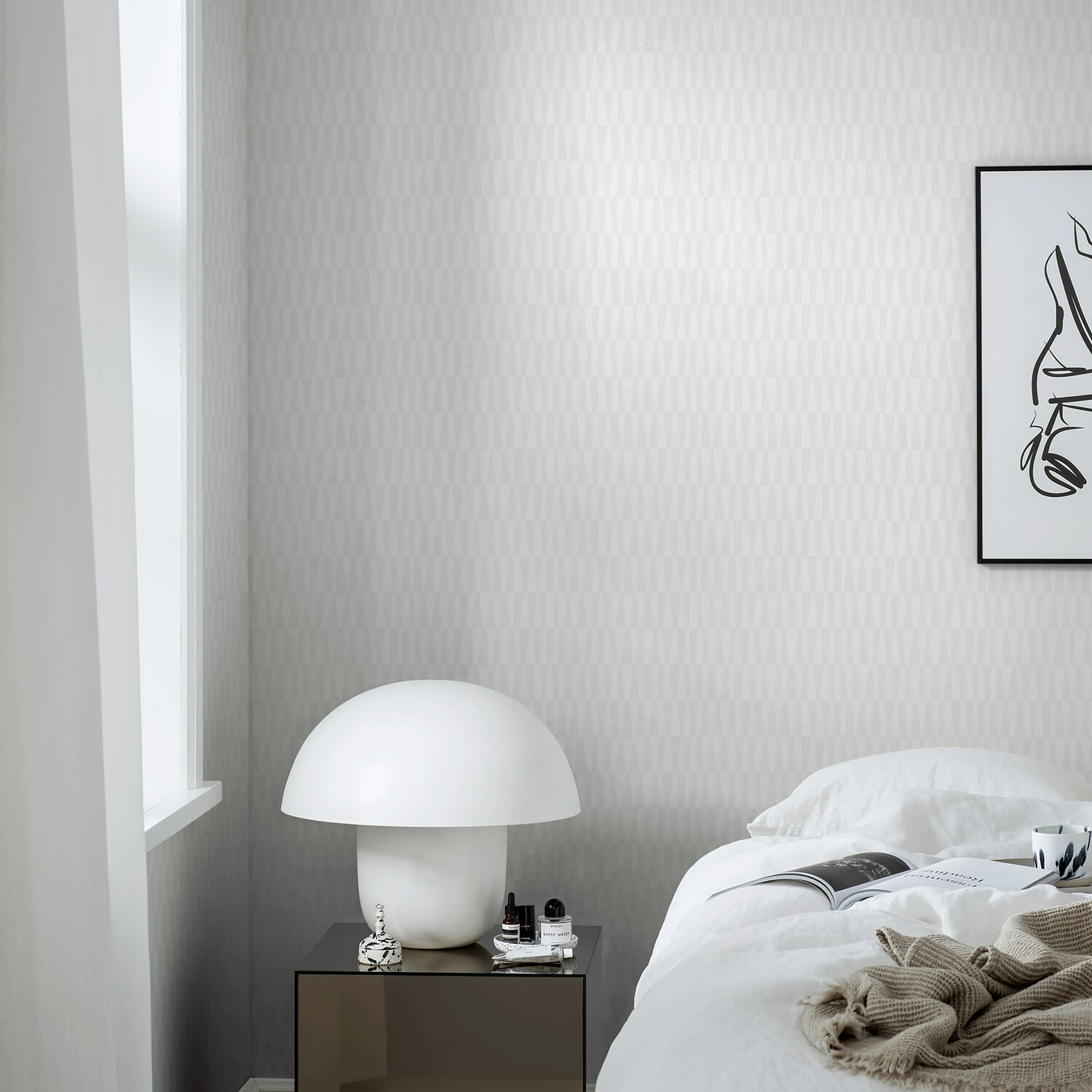 QUADRILATERALS - PEARL Schumacher Wallpaper | Wallpaper Twin QUADRILATERALS PEARL Schumacher Wallpaper wallpaper - SKU 9333