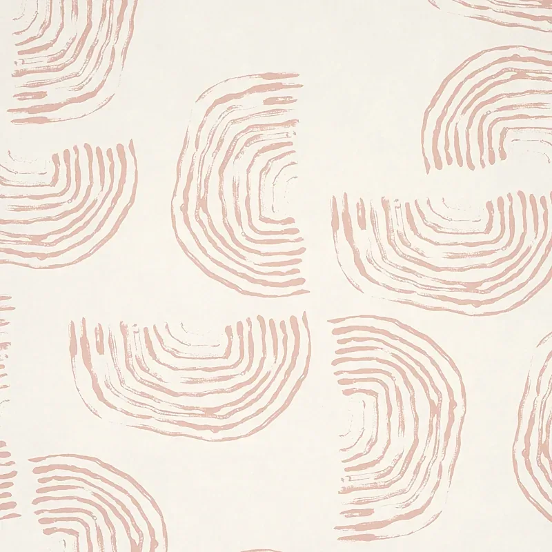 QUANSOO CORAL ON IVORY Schumacher Wallpaper wallpaper - SKU 5012402