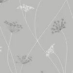 QUEEN ANNE GREY Schumacher Wallpaper wallpaper - SKU 9304