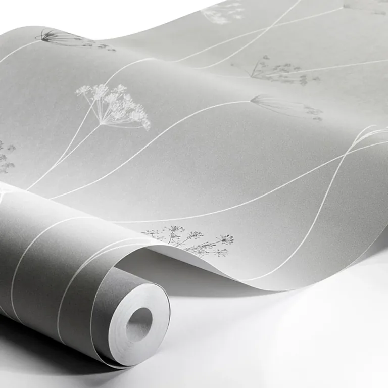 Schumacher QUEEN ANNE wallpaper, color GREY, SKU 9304