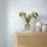 QUEEN ANNE MINERAL Schumacher Wallpaper wallpaper - SKU 9302