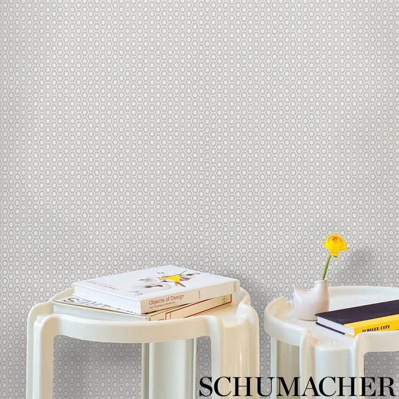 QUEEN B - LAVENDER Schumacher Wallpaper | Wallpaper Twins QUEEN B LAVENDER Schumacher Wallpaper wallpaper - SKU 5009571