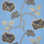 QUEEN FRUIT - LAPIS Schumacher Wallpaper | Wallpaper Twins QUEEN FRUIT LAPIS Schumacher Wallpaper wallpaper - SKU 5011412