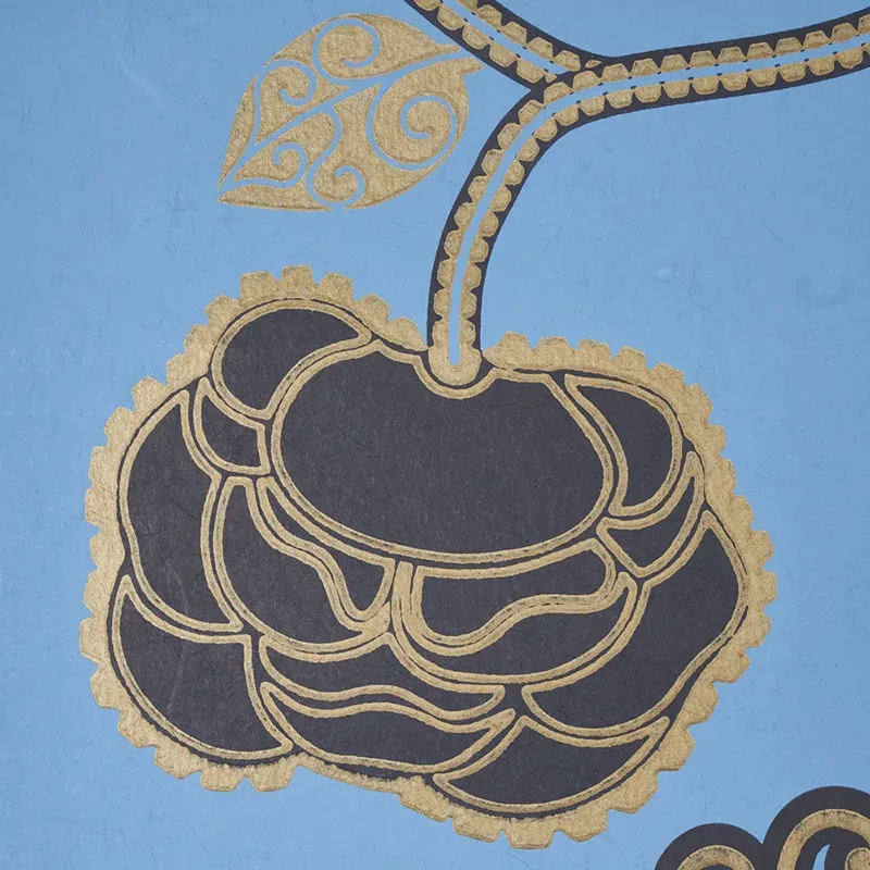 QUEEN FRUIT - LAPIS Schumacher Wallpaper | Wallpaper Twins QUEEN FRUIT LAPIS Schumacher Wallpaper wallpaper - SKU 5011412