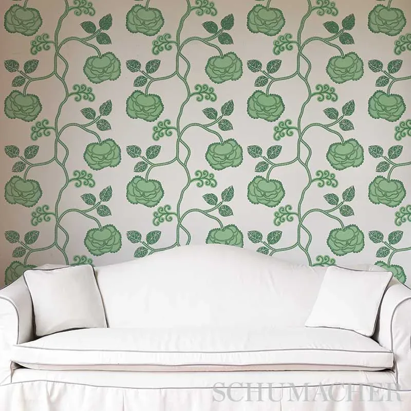 QUEEN FRUIT - LAPIS Schumacher Wallpaper | Wallpaper Twins QUEEN FRUIT LAPIS Schumacher Wallpaper wallpaper - SKU 5011412