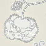 QUEEN FRUIT - SILVER WHITE Schumacher Wallpaper | Wallpaper QUEEN FRUIT SILVER WHITE Schumacher Wallpaper wallpaper - SKU 5011410
