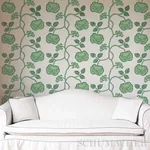 QUEEN FRUIT - SILVER WHITE Schumacher Wallpaper | Wallpaper QUEEN FRUIT SILVER WHITE Schumacher Wallpaper wallpaper - SKU 5011410