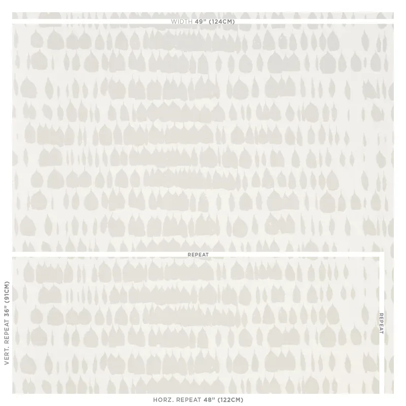 QUEEN OF SPAIN DOVE Schumacher Wallpaper wallpaper - SKU 5005883