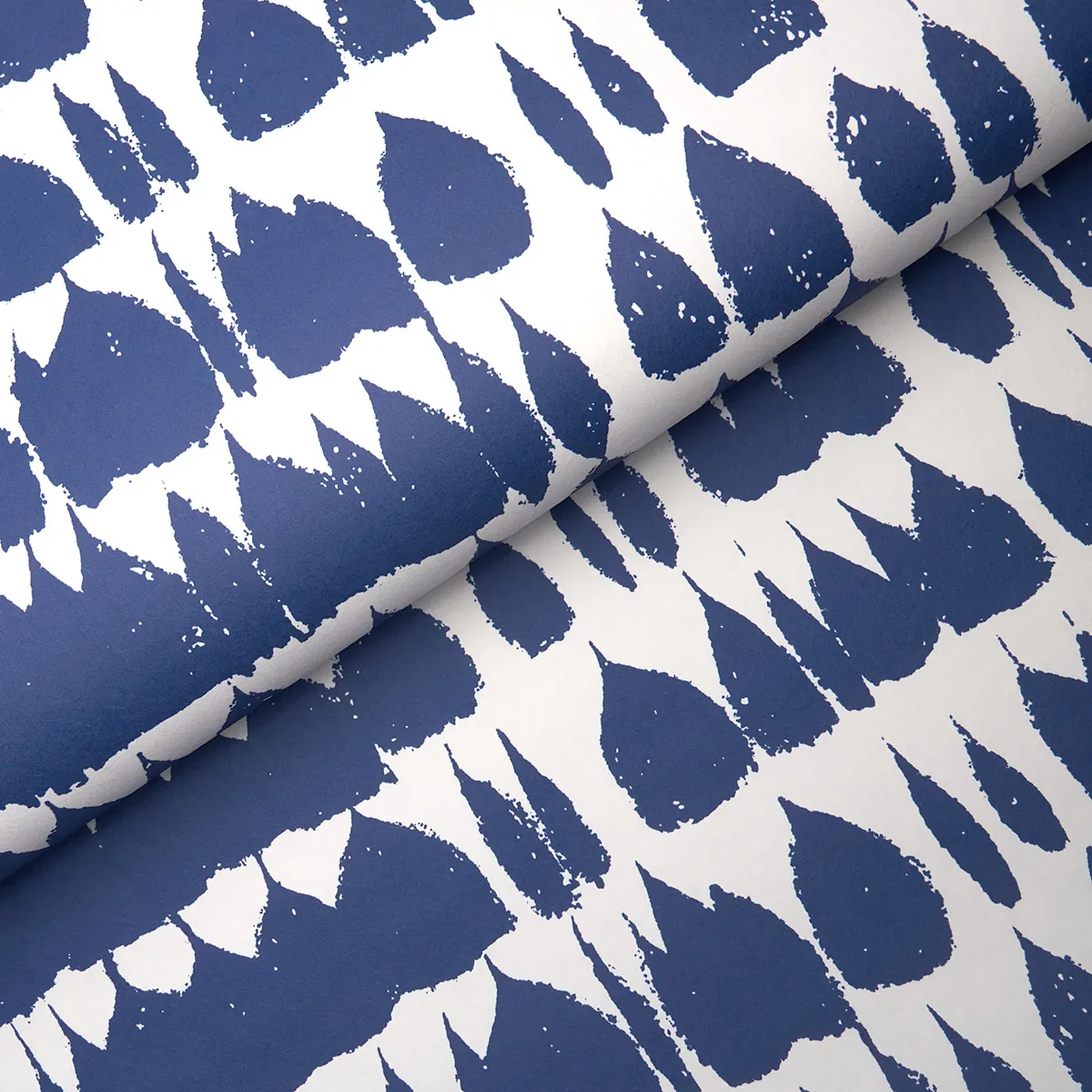 QUEEN OF SPAIN NAVY Schumacher Wallpaper wallpaper - SKU 5005885
