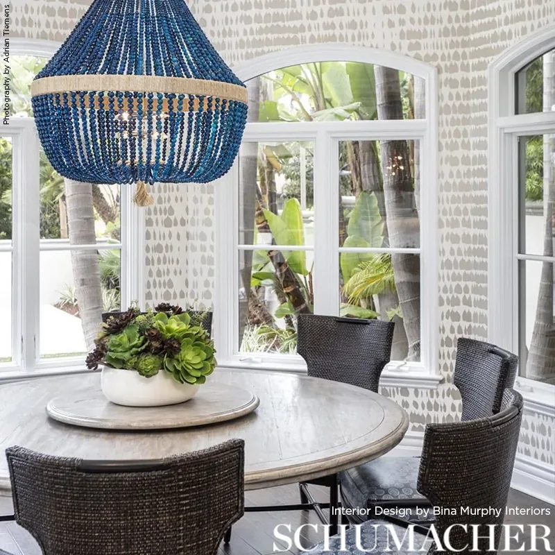 QUEEN OF SPAIN - WARM SILVER Schumacher Wallpaper | Wallpape QUEEN OF SPAIN WARM SILVER Schumacher Wallpaper wallpaper - SKU 5005880