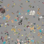 QUEEN'S FLIGHT PANEL SET - GREY Schumacher Wallpaper | Wallp QUEEN'S FLIGHT PANEL SET GREY Schumacher Wallpaper wallpaper - SKU 5010862