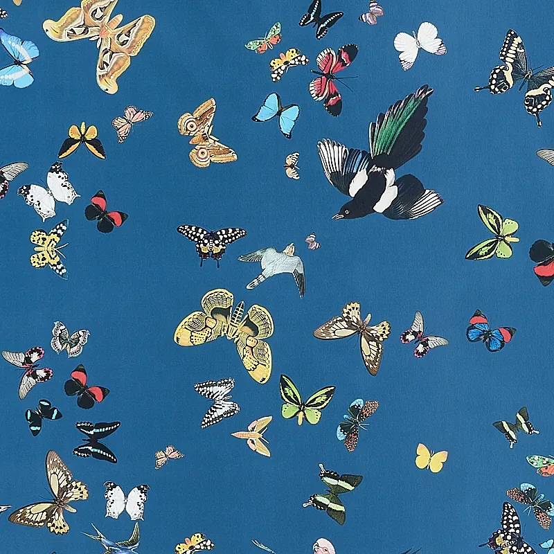QUEEN'S FLIGHT PANEL SET - NAVY Schumacher Wallpaper | Wallp QUEEN'S FLIGHT PANEL SET NAVY Schumacher Wallpaper wallpaper - SKU 5010867
