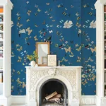 QUEEN'S FLIGHT PANEL SET - NAVY Schumacher Wallpaper | Wallp QUEEN'S FLIGHT PANEL SET NAVY Schumacher Wallpaper wallpaper - SKU 5010867