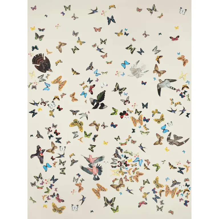 Schumacher QUEEN'S FLIGHT PANEL SET wallpaper, color SAND, SKU 5010866