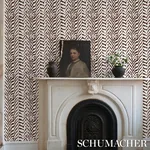 Quincy COCOA Schumacher Wallpaper wallpaper - SKU 5014751