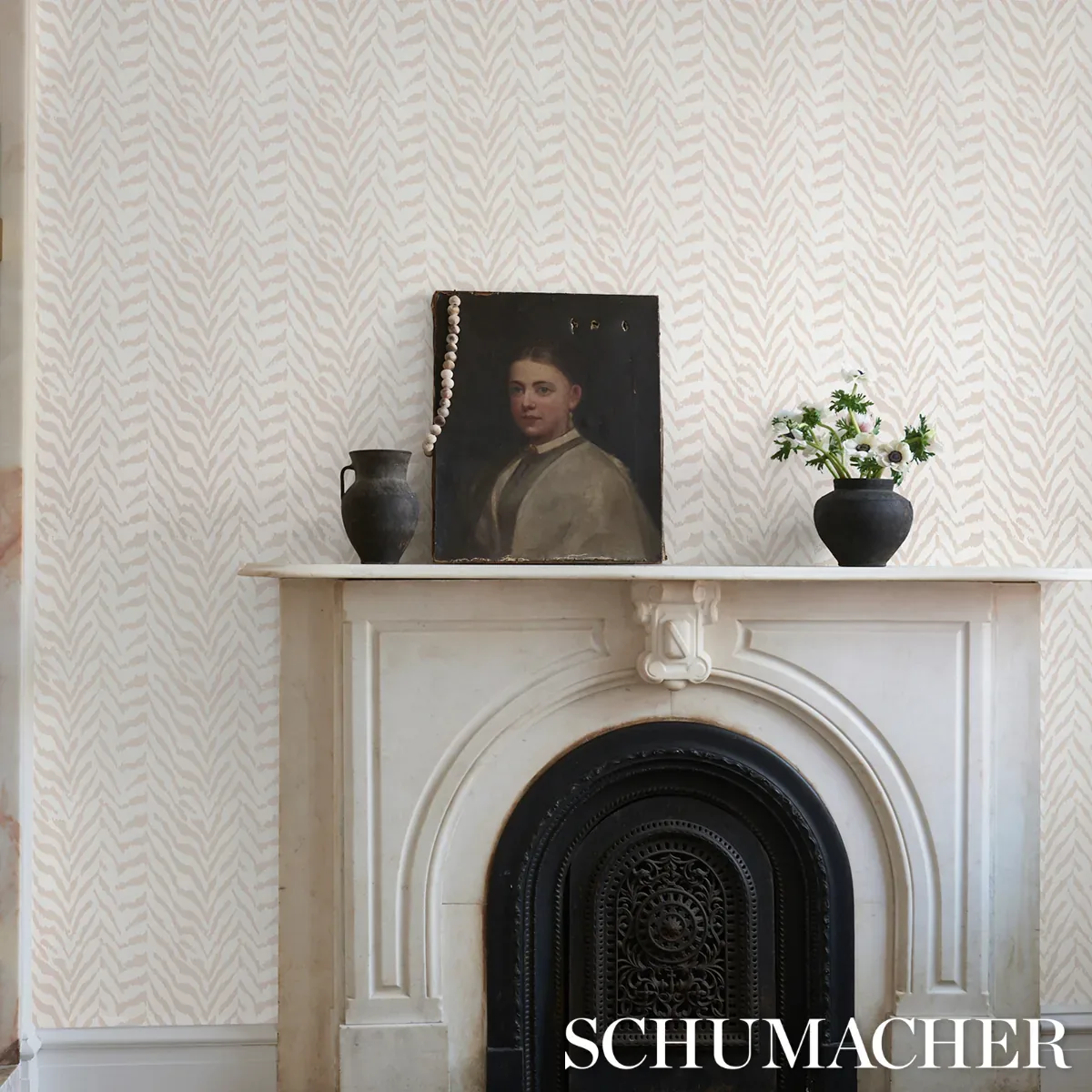 Quincy NATURAL Schumacher Wallpaper wallpaper - SKU 5014750