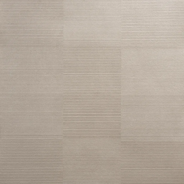 Schumacher Quinton Offset Rib Wallcovering wallpaper, color PLATINUM, SKU 5017410