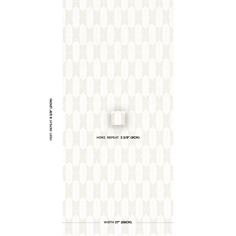 Schumacher QUIVER wallpaper, color SESAME, SKU 5015810