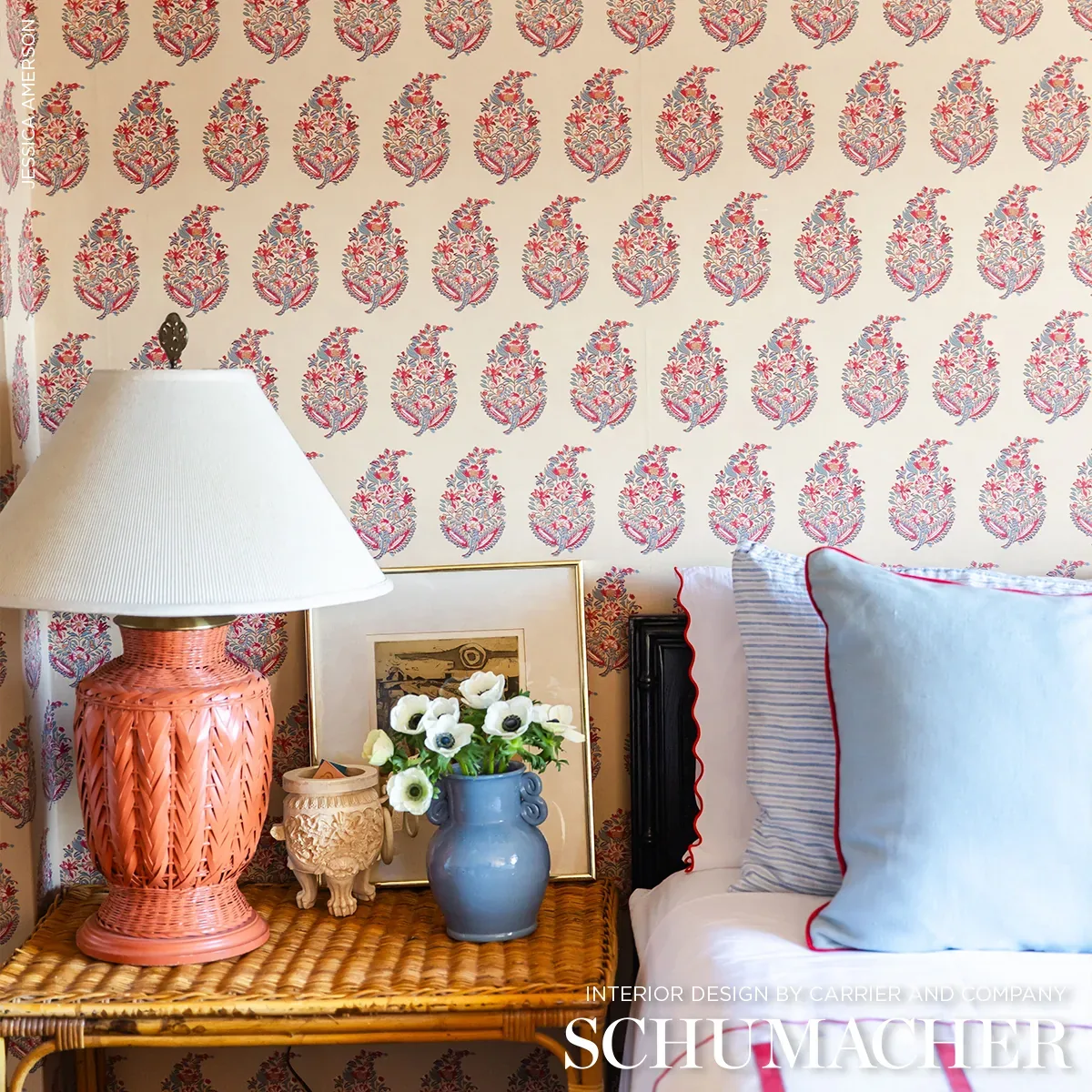 RAJASTHAN PAISLEY JEWEL Schumacher Wallpaper wallpaper - SKU 5004470