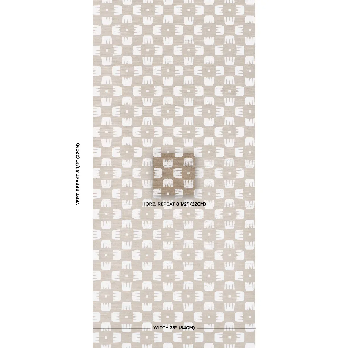 RAZE SISAL DUST Schumacher Wallpaper wallpaper - SKU 5016631