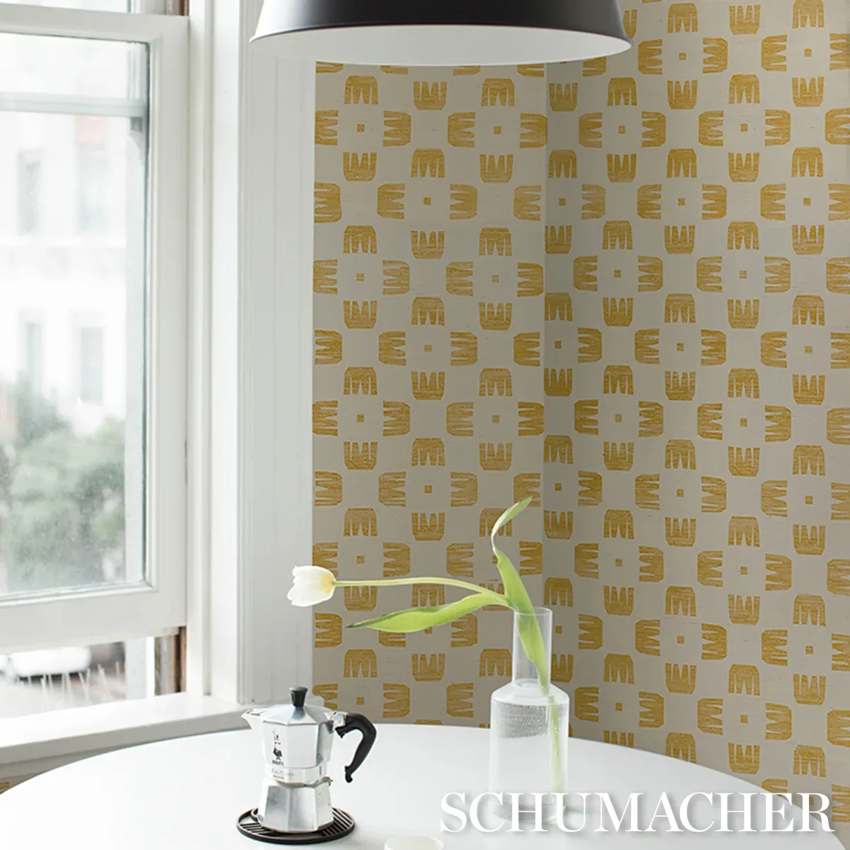 RAZE SISAL MAIZE Schumacher Wallpaper wallpaper - SKU 5016630