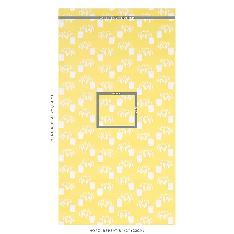 REACHING OUT - LEMONADE Schumacher Wallpaper | Wallpaper Twi REACHING OUT LEMONADE Schumacher Wallpaper wallpaper - SKU 5012711