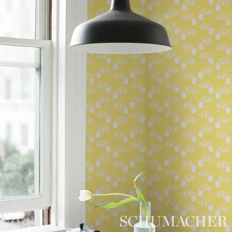 REACHING OUT - LEMONADE Schumacher Wallpaper | Wallpaper Twi REACHING OUT LEMONADE Schumacher Wallpaper wallpaper - SKU 5012711