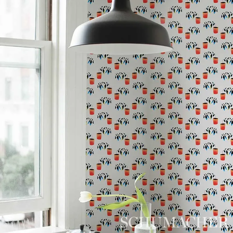 REACHING OUT SPECTRUM MULTI Schumacher Wallpaper wallpaper - SKU 5012710