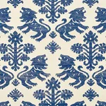 REGALIA SISAL - BLUE Schumacher Wallpaper | Wallpaper Twins REGALIA SISAL BLUE Schumacher Wallpaper wallpaper - SKU 5010530