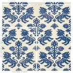 REGALIA SISAL - BLUE Schumacher Wallpaper | Wallpaper Twins REGALIA SISAL BLUE Schumacher Wallpaper wallpaper - SKU 5010530