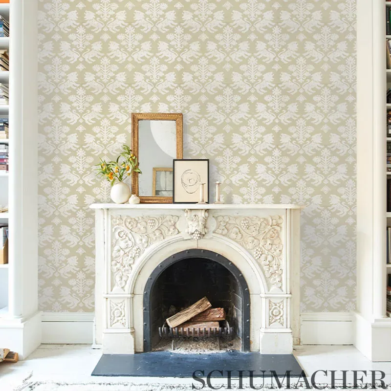 REGALIA SISAL - BLUE Schumacher Wallpaper | Wallpaper Twins REGALIA SISAL BLUE Schumacher Wallpaper wallpaper - SKU 5010530