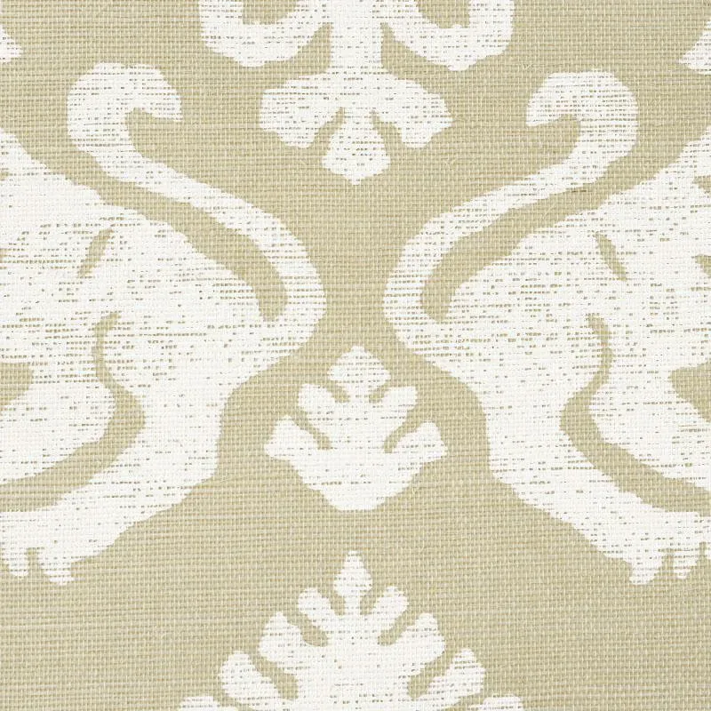 REGALIA SISAL - IVORY ON NATURAL Schumacher Wallpaper | Wall REGALIA SISAL IVORY ON NATURAL Schumacher Wallpaper wallpaper - SKU 5010531