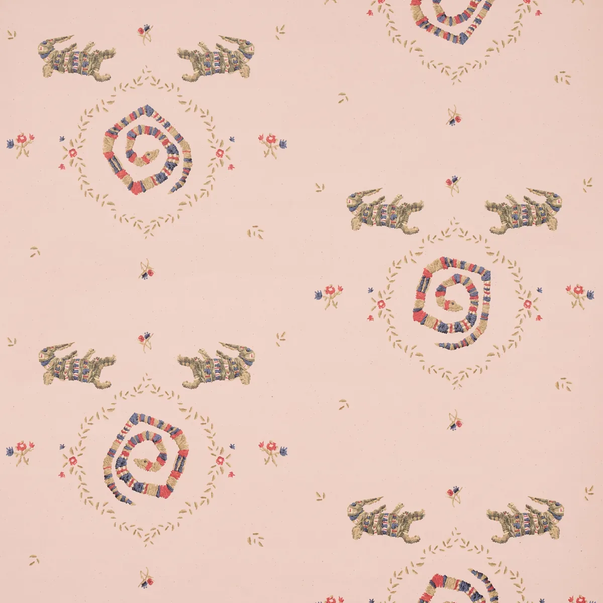 REPTILIA - MUTED PINK Schumacher Wallpaper | Wallpaper Twins REPTILIA MUTED PINK Schumacher Wallpaper wallpaper - SKU 5014192
