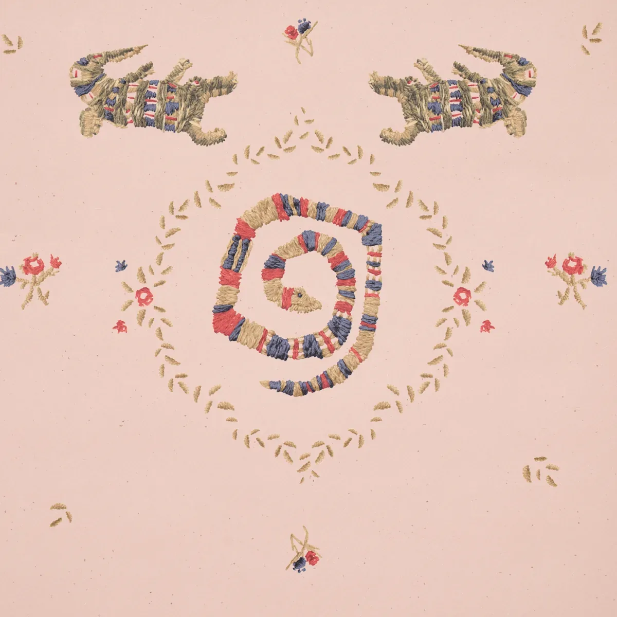 REPTILIA - MUTED PINK Schumacher Wallpaper | Wallpaper Twins REPTILIA MUTED PINK Schumacher Wallpaper wallpaper - SKU 5014192