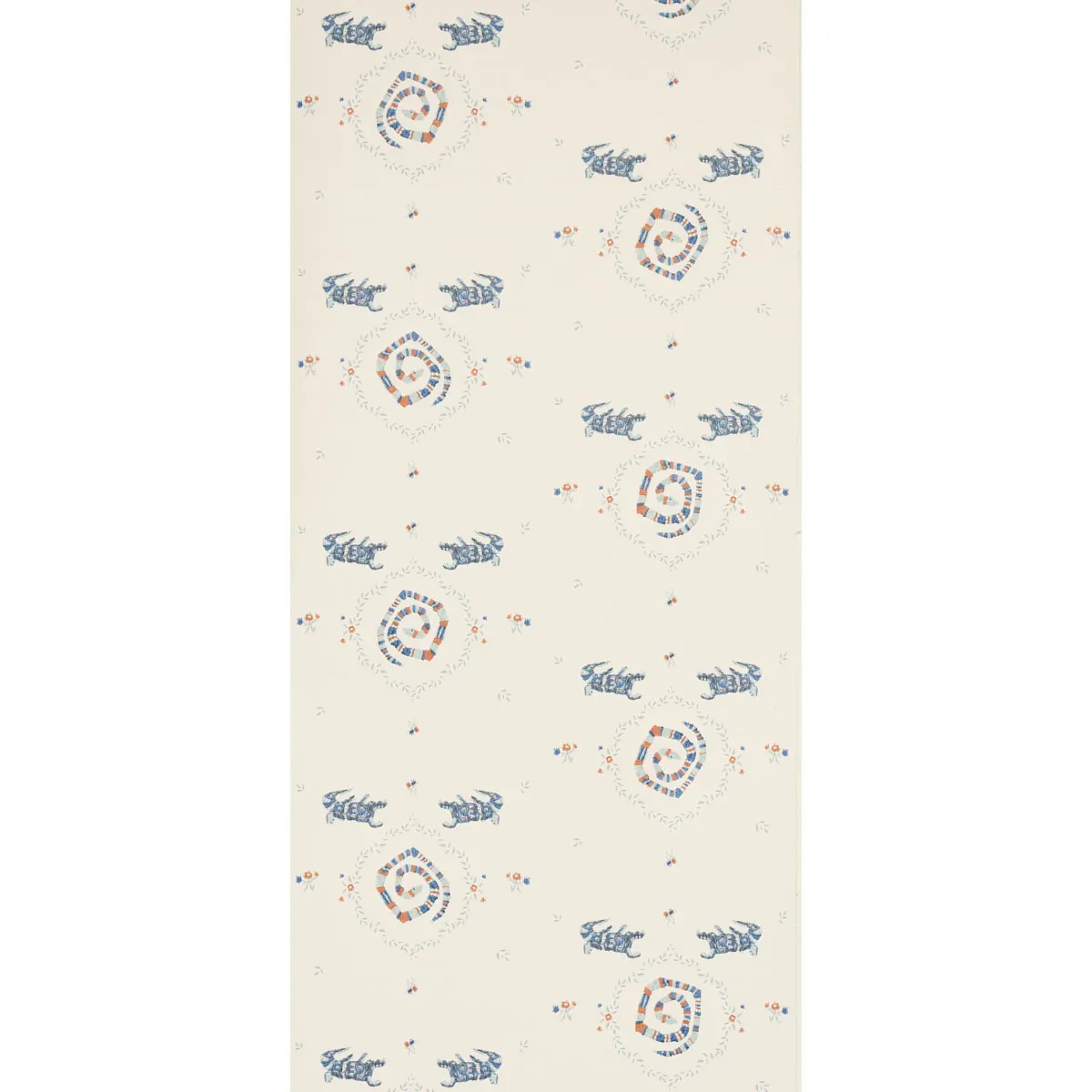 REPTILIA WARM BLUE Schumacher Wallpaper wallpaper - SKU 5014191