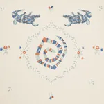 REPTILIA WARM BLUE Schumacher Wallpaper wallpaper - SKU 5014191
