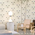 REPTILIA WARM BLUE Schumacher Wallpaper wallpaper - SKU 5014191