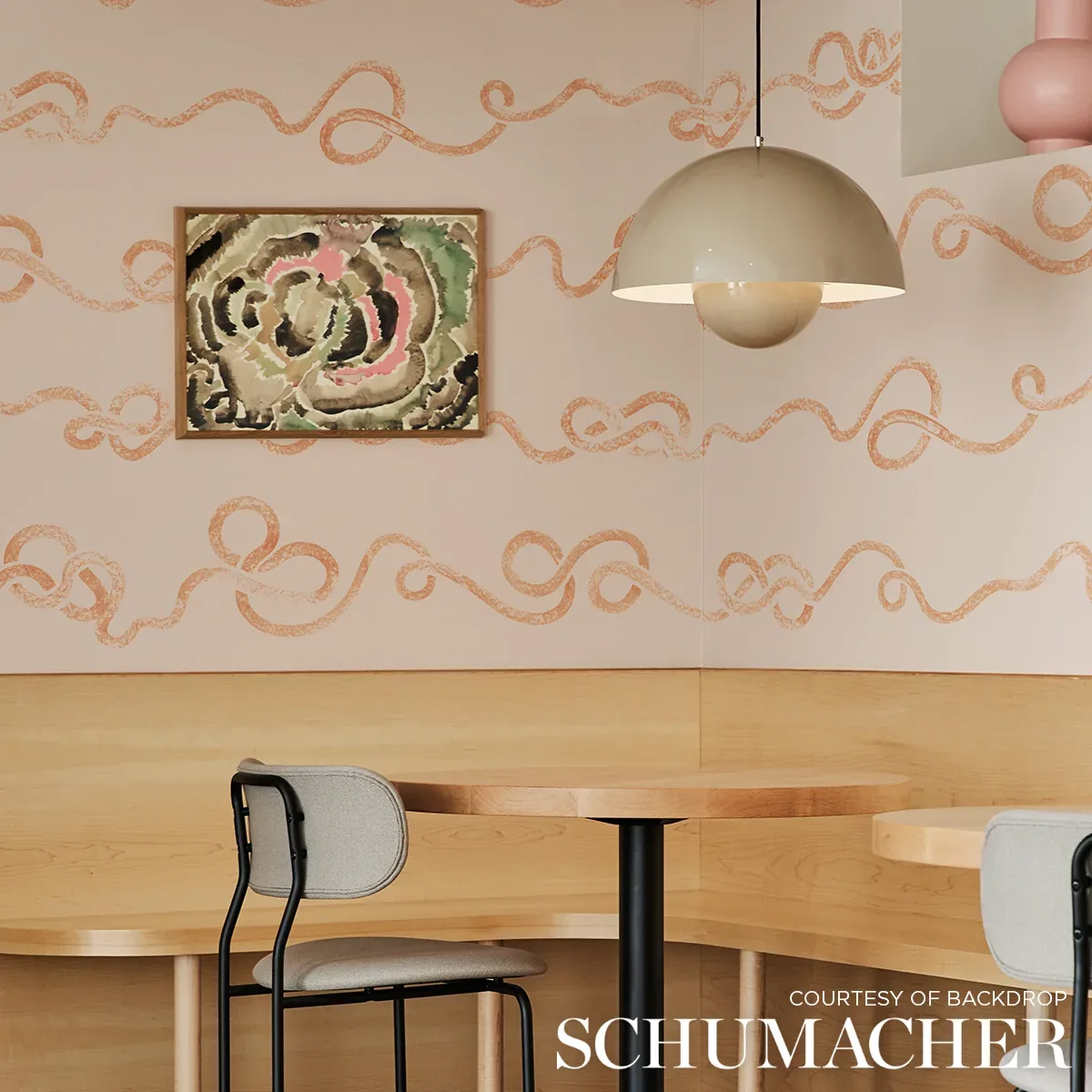 RHAPSODY - TERRACOTTA Schumacher Wallpaper | Wallpaper Twins RHAPSODY TERRACOTTA Schumacher Wallpaper wallpaper - SKU 5015302