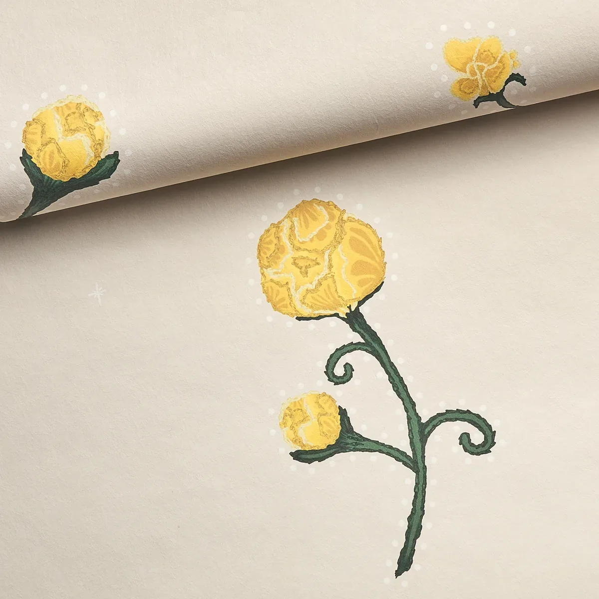 RHINESTONE COWBOY BRIGHT YELLOW Schumacher Wallpaper wallpaper - SKU 5014581
