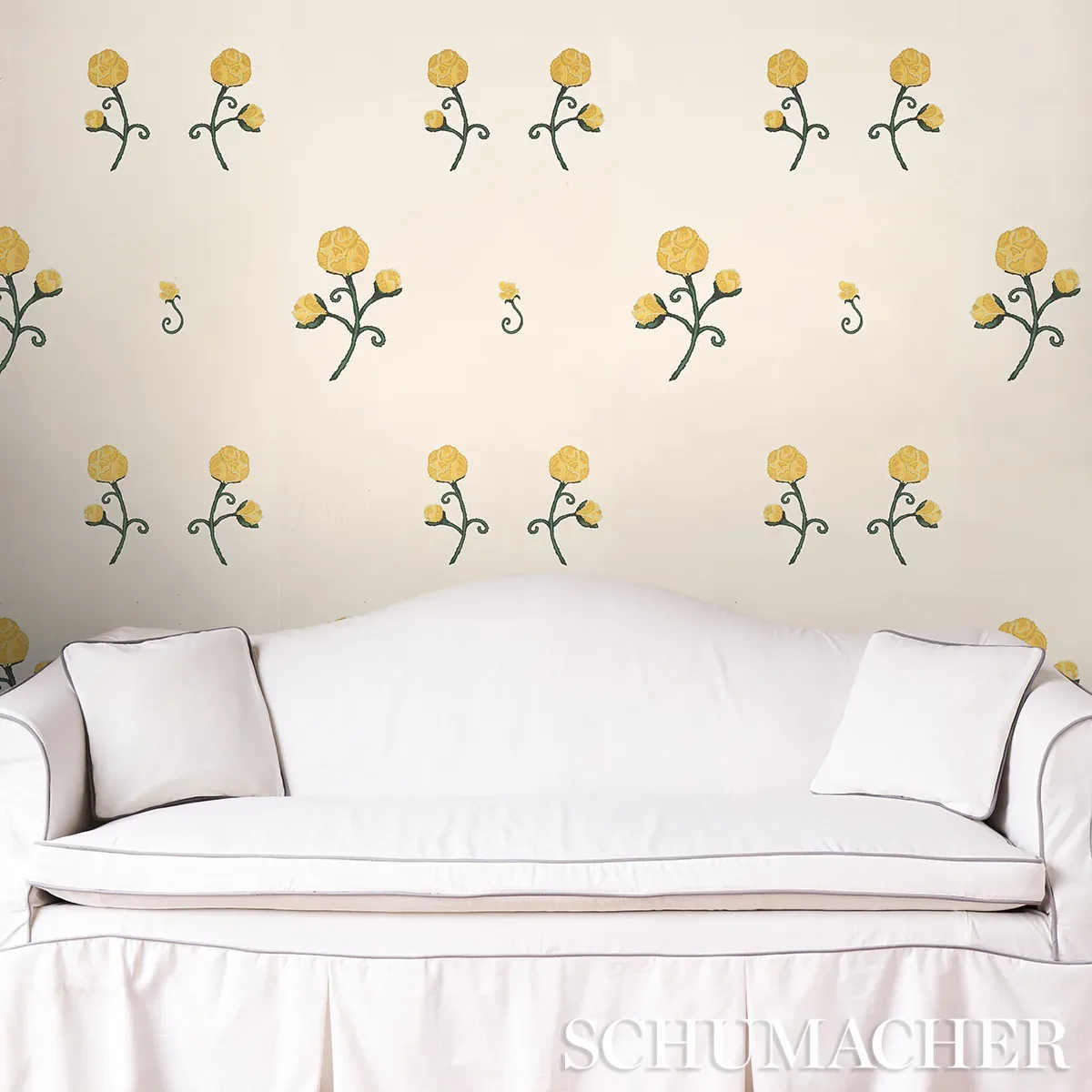 RHINESTONE COWBOY BRIGHT YELLOW Schumacher Wallpaper wallpaper - SKU 5014581