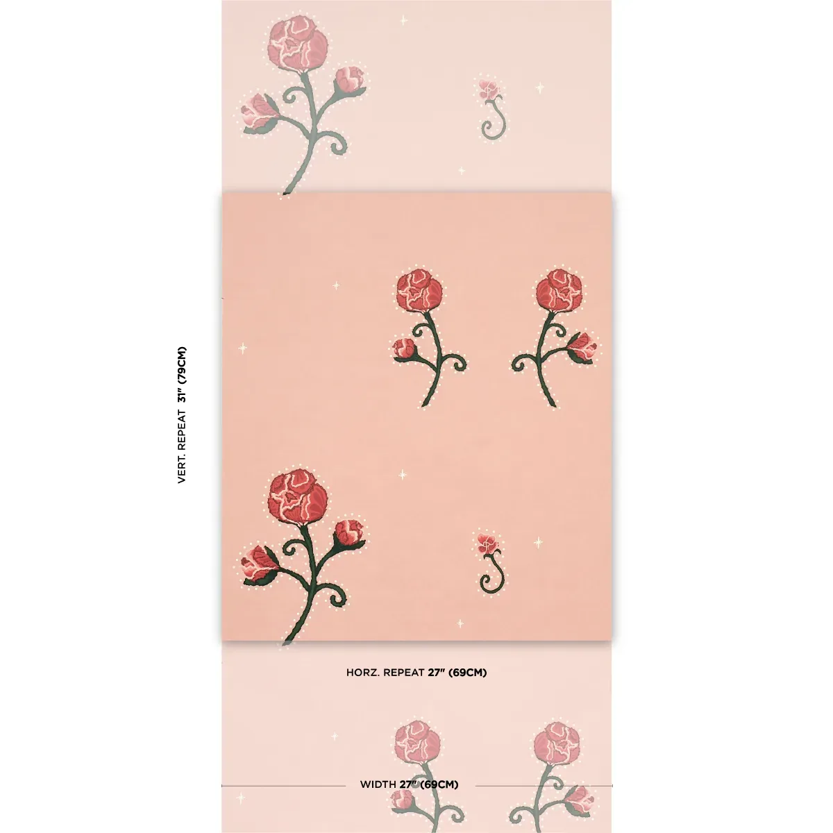 RHINESTONE COWBOY PINK Schumacher Wallpaper wallpaper - SKU 5014584