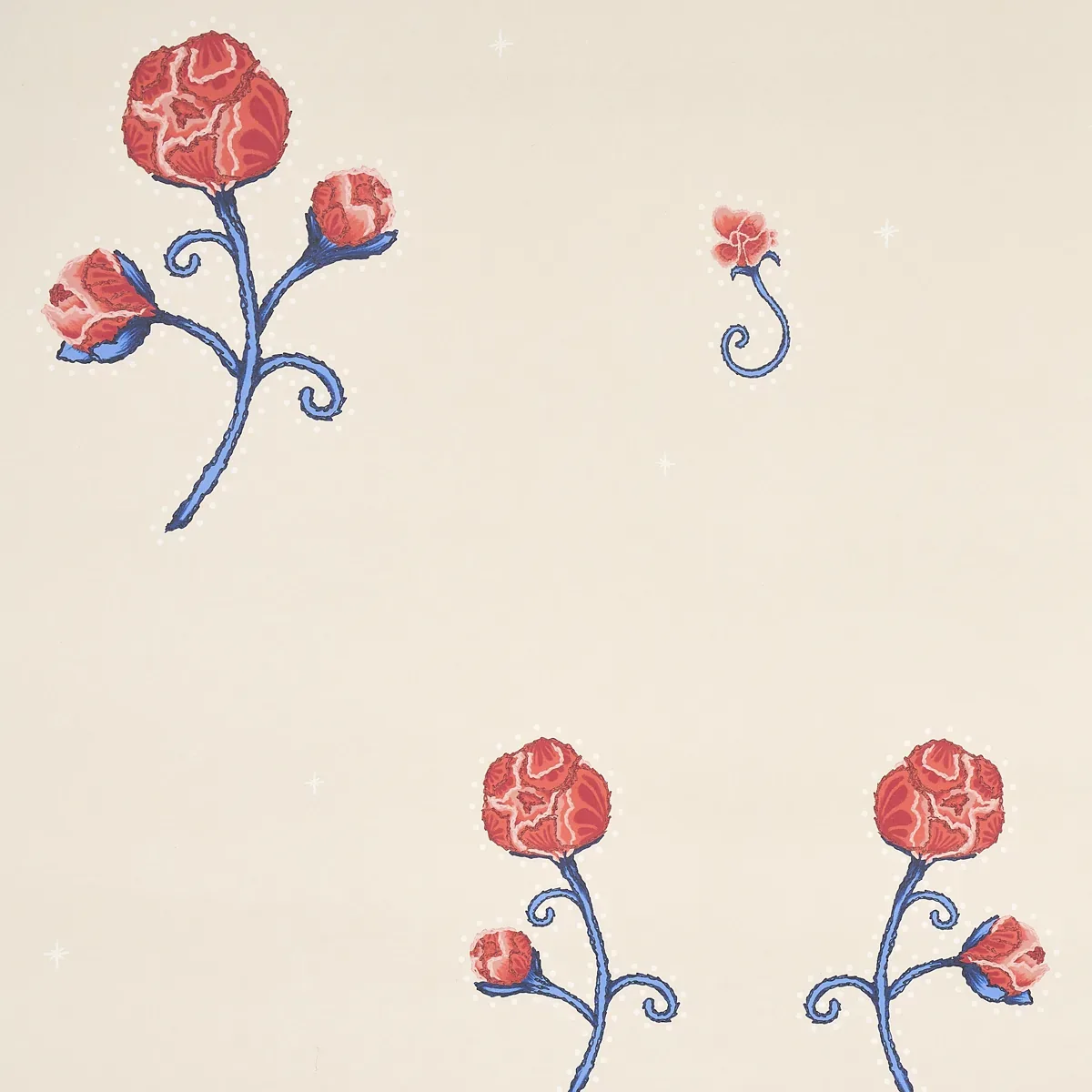 RHINESTONE COWBOY POPPY Schumacher Wallpaper wallpaper - SKU 5014580