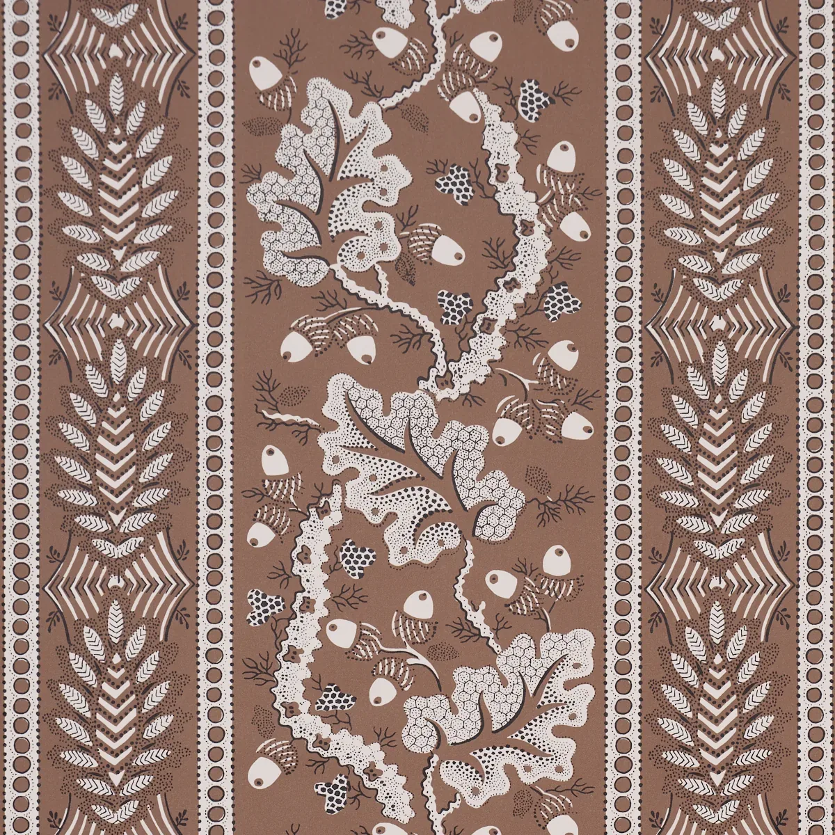 RICHMOND HOUSE MOCHA Schumacher Wallpaper wallpaper - SKU 5017011