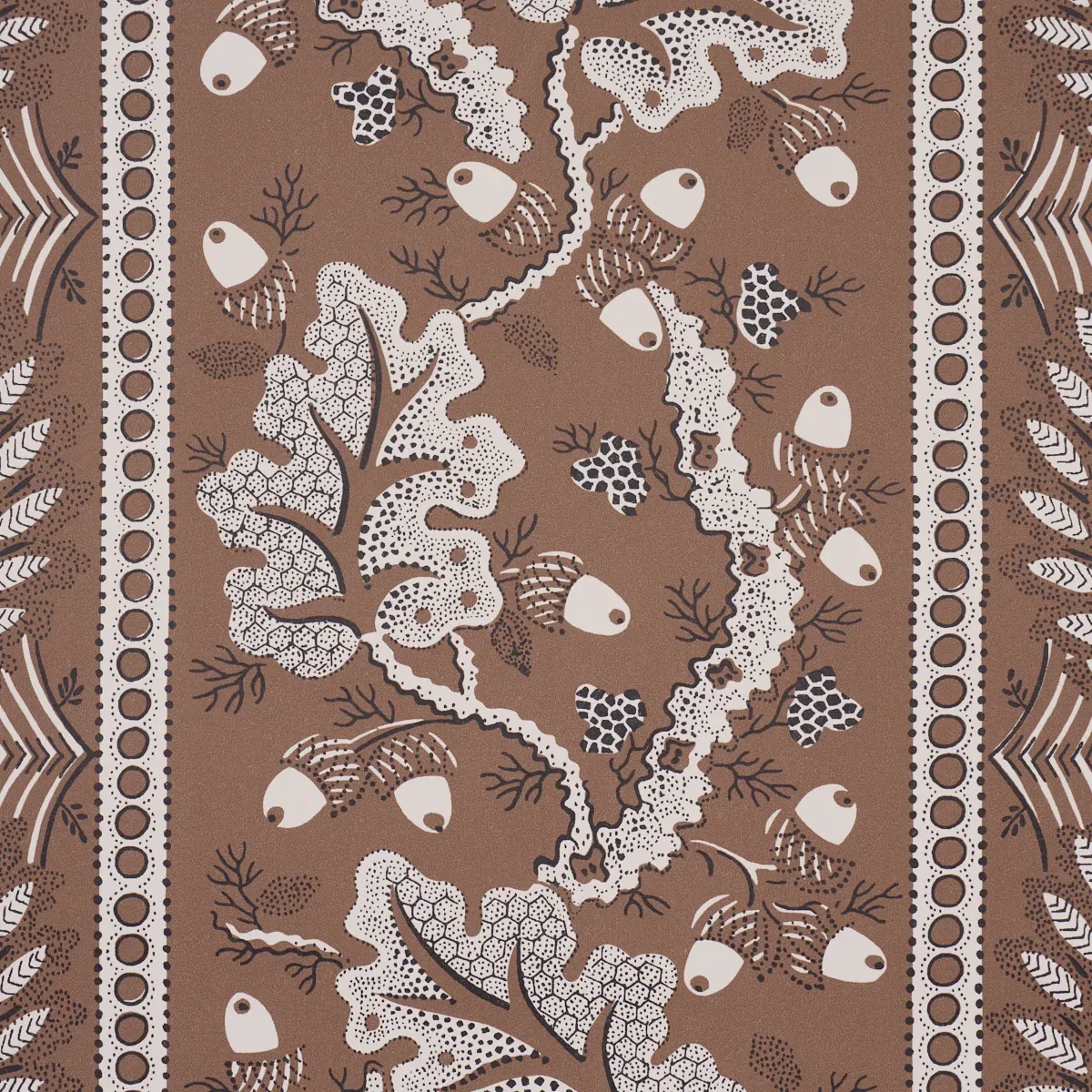 RICHMOND HOUSE MOCHA Schumacher Wallpaper wallpaper - SKU 5017011