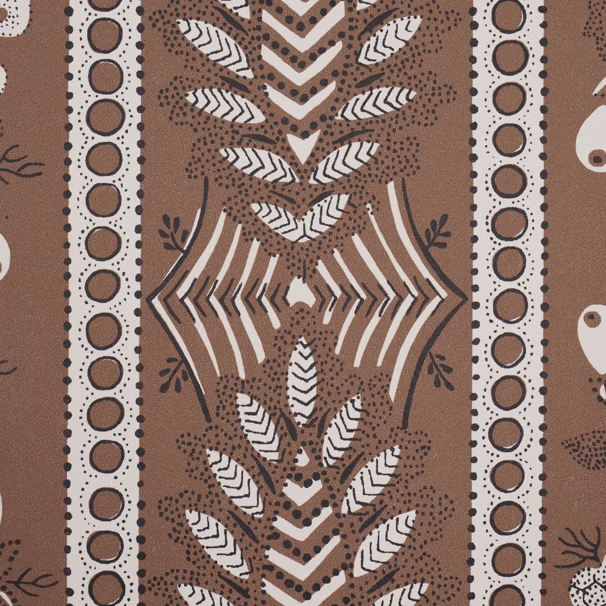 RICHMOND HOUSE MOCHA Schumacher Wallpaper wallpaper - SKU 5017011