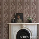 RICHMOND HOUSE MOCHA Schumacher Wallpaper wallpaper - SKU 5017011
