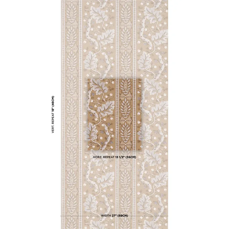 Schumacher RICHMOND HOUSE wallpaper, color SAFFRON, SKU 5017010