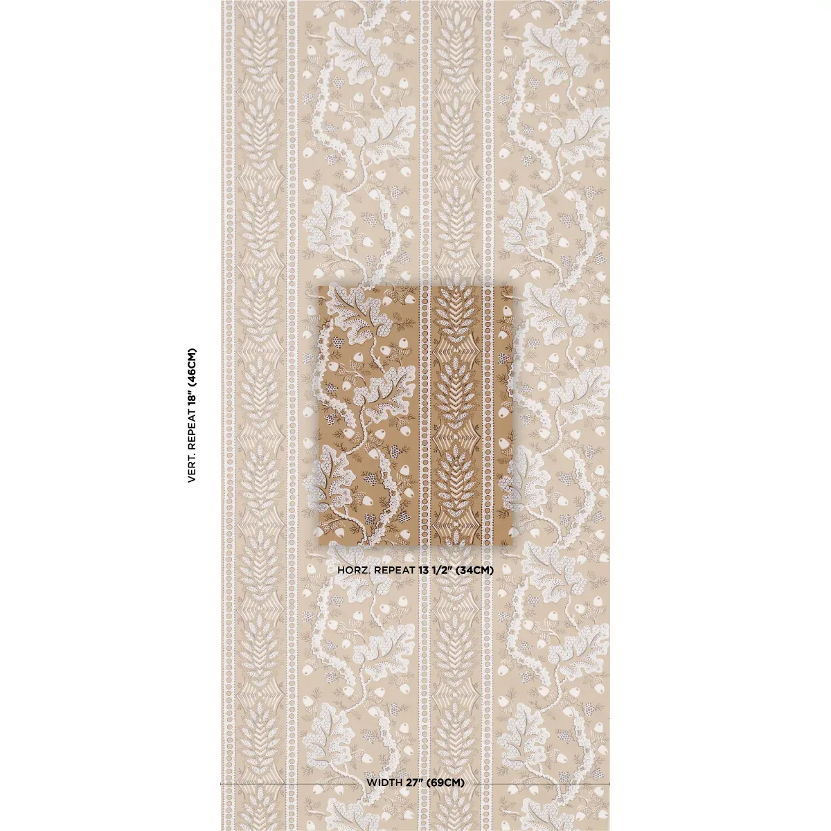 RICHMOND HOUSE SAFFRON Schumacher Wallpaper wallpaper - SKU 5017010
