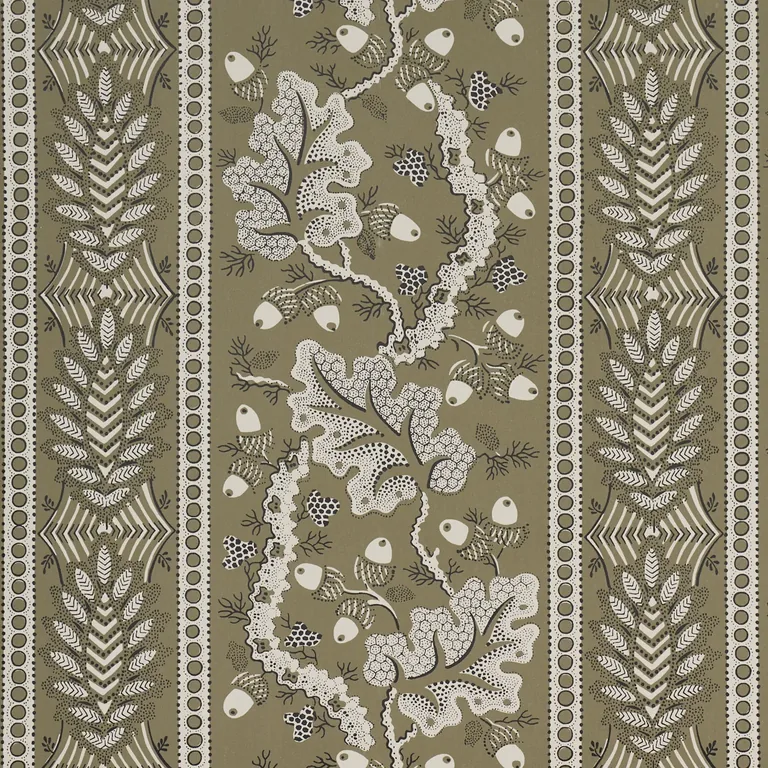 Schumacher RICHMOND HOUSE wallpaper, color SAGE, SKU 5017012